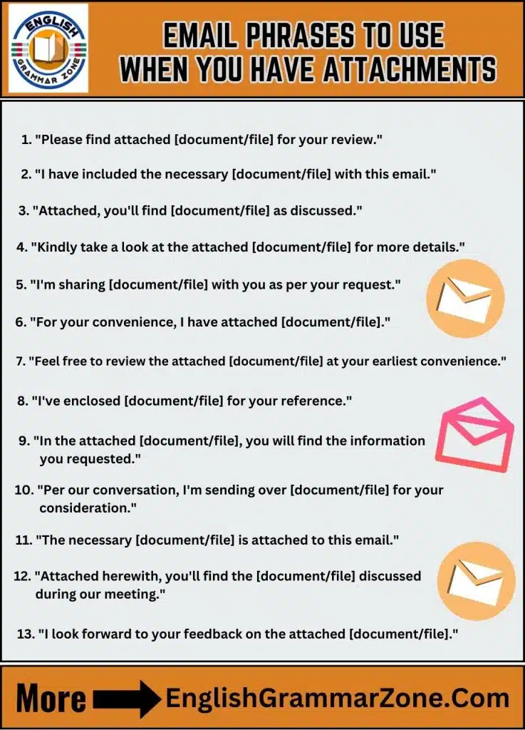 13 Email Phrases to Use When You Have Attachments