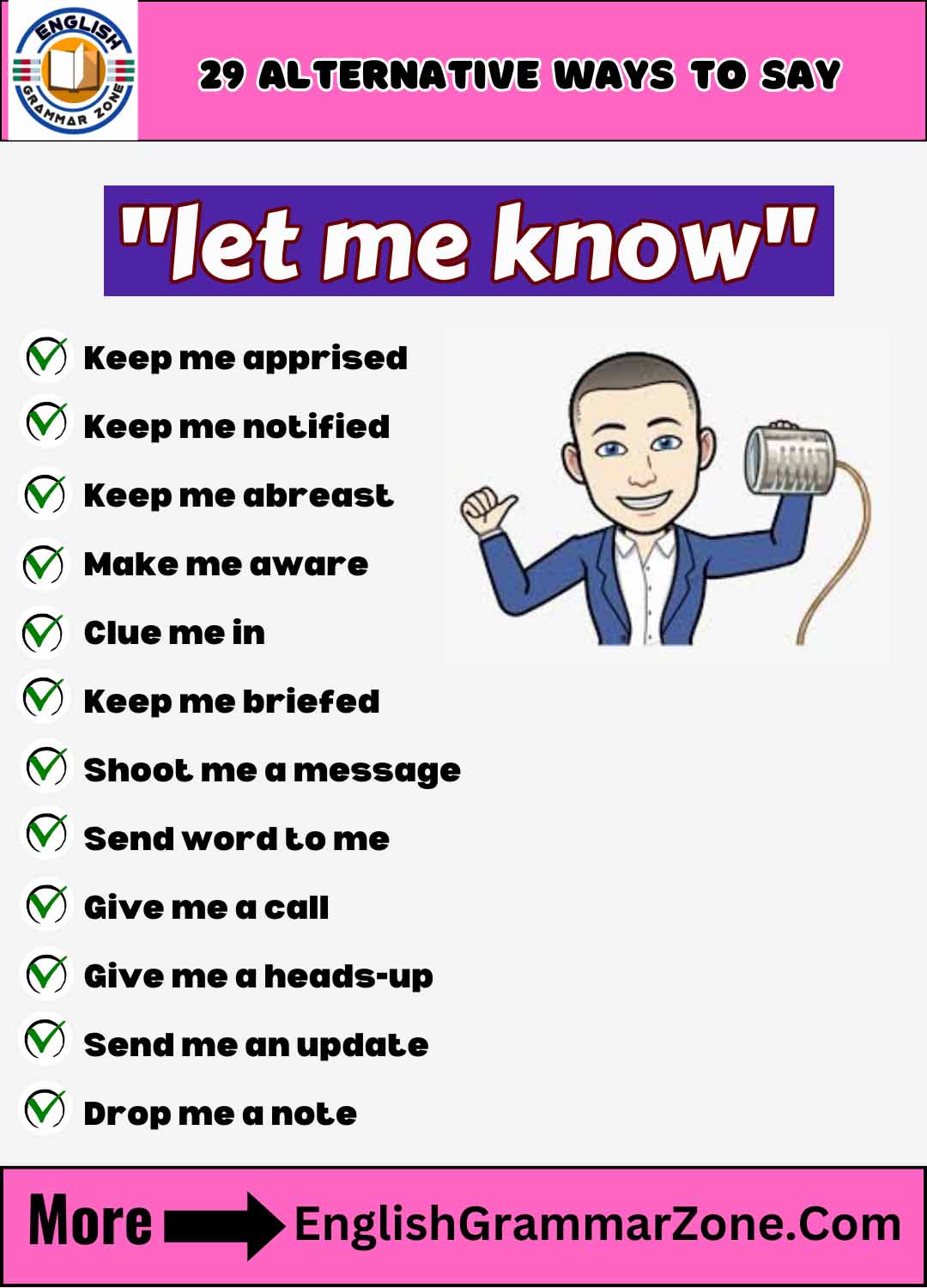 Communication Essentials 29 Ways to Let Me Know