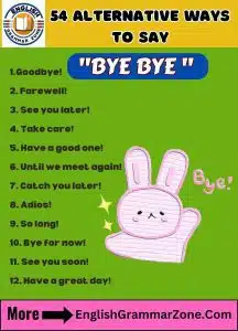 bye, bye