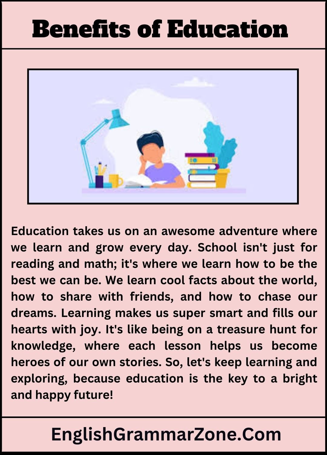 Paragraph On Benefits Of Education In English For Students [100, 150 ...