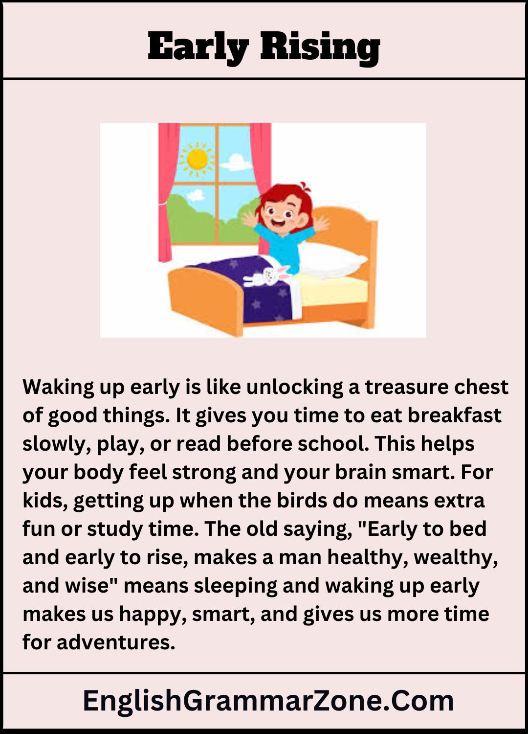 Paragraph on Early Rising