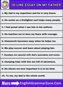 10-Line Essay on My Father