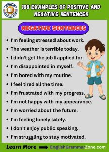 Negative Sentences