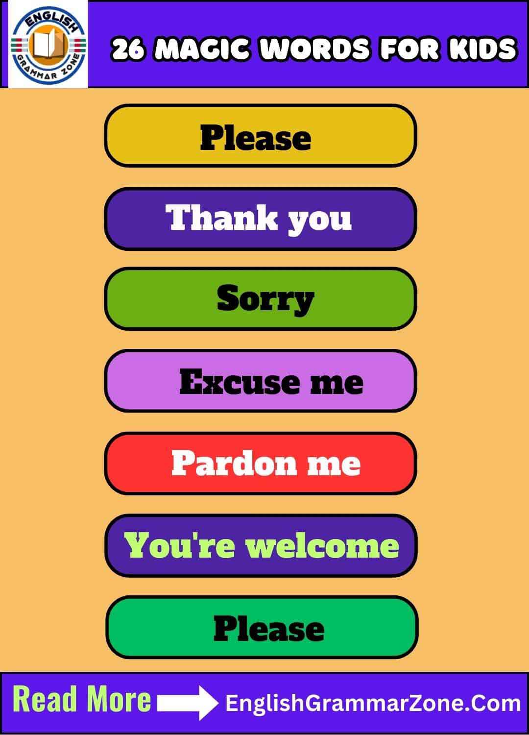 magic words for kids