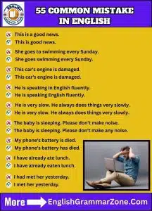 55Common mistake in English in our daily life