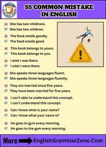Common mistake in English in our daily life