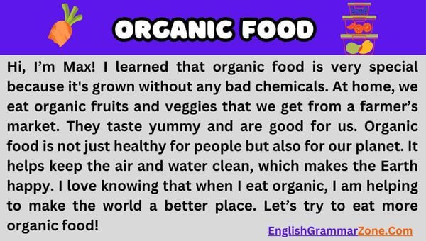 Paragraph on Organic Food