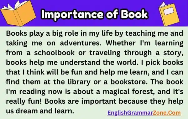 Paragraph on Importance of Book