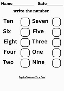 Printable Number Counting Worksheet For Kids | Free Math Worksheet