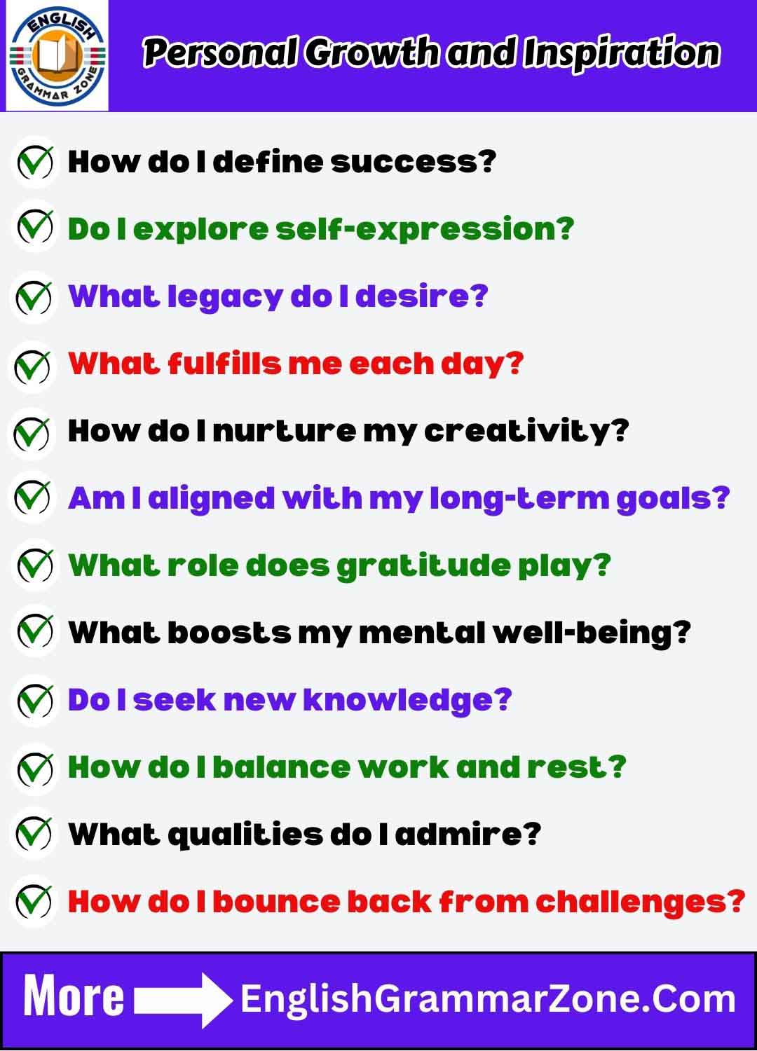 Personal Growth and Inspiration