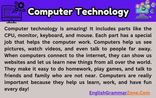 Paragraph on Computer Technology