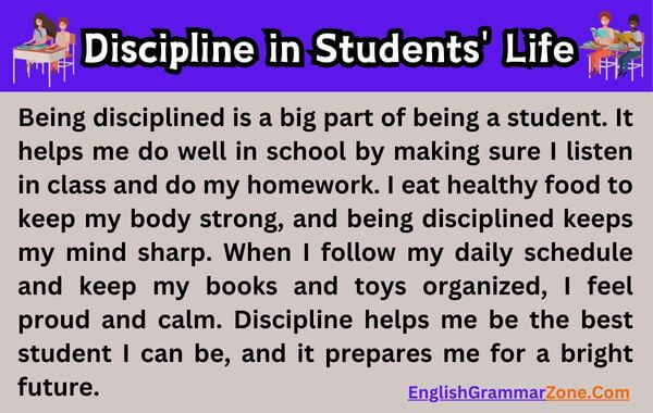 Paragraph on Discipline in Students Life