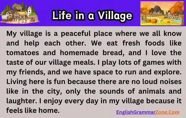 essay about city life vs village life