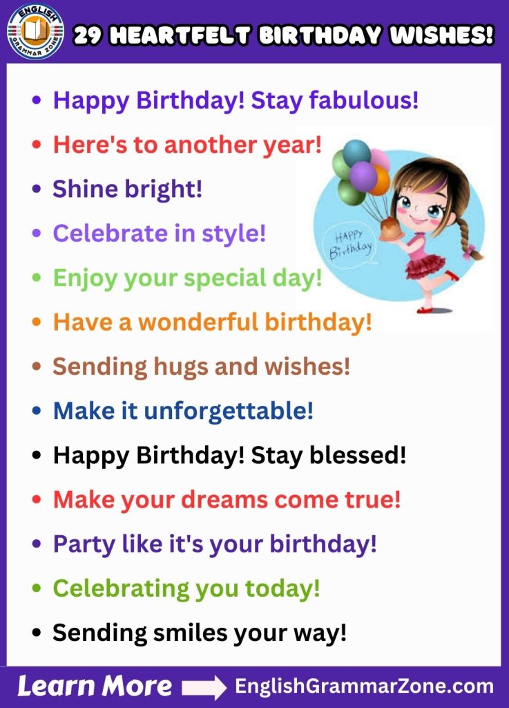 29 Heartfelt Birthday Wishes
