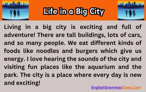 Paragraph on Life in a Big City