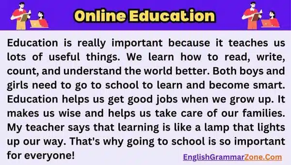 online education paragraph