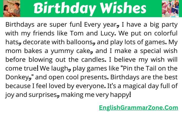 Paragraph on Birthday Wishes