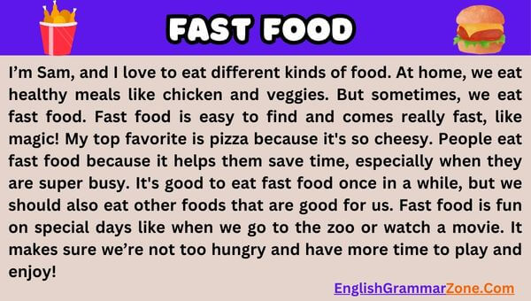 Paragraph on Fast Food