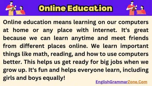 paragraph online education programmed