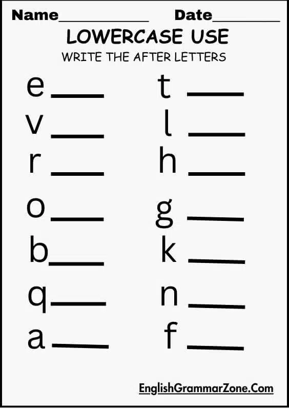 Uppercase to Lowercase