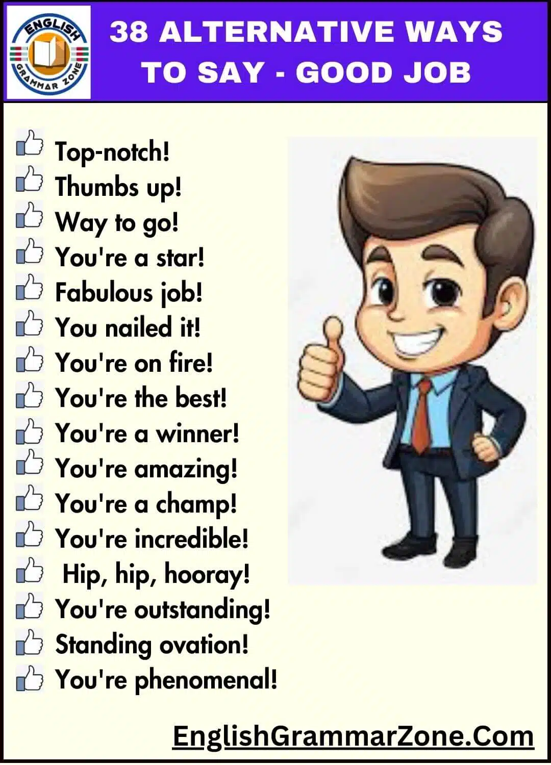 Alternative Ways to Say Good Job
