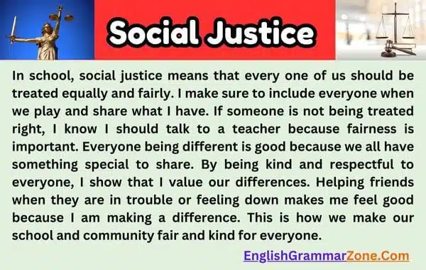 Paragraph on Social Justice