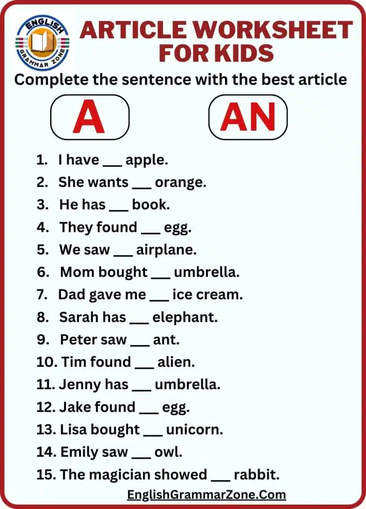 Using A and An
