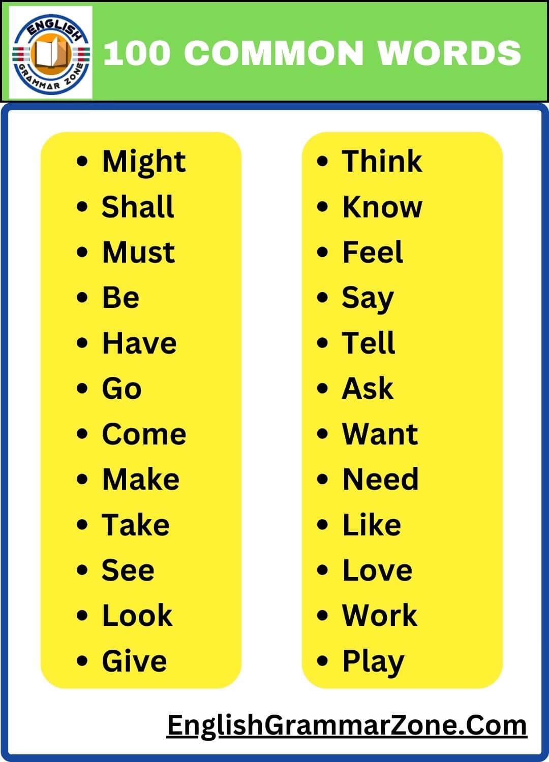 100 Essential Words
