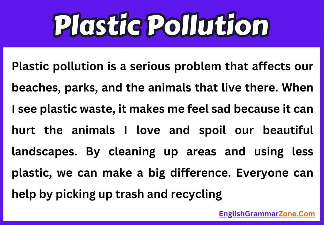 Paragraph on Plastic Pollution