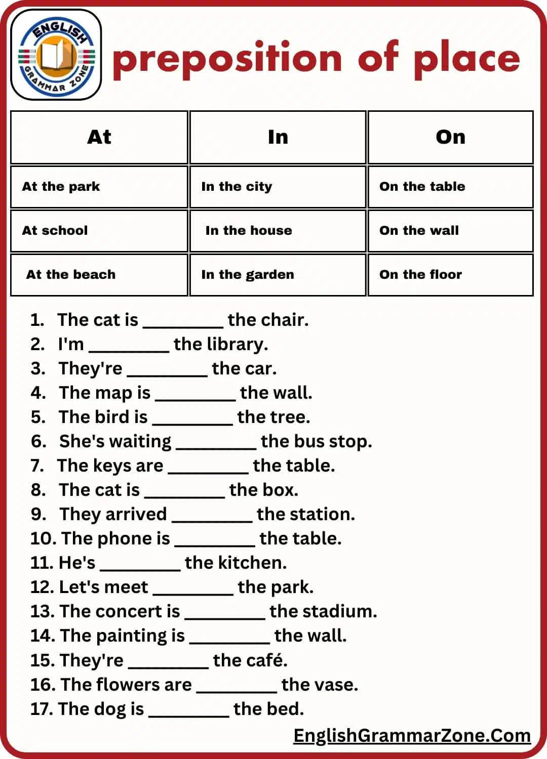 Mastering Prepositions
