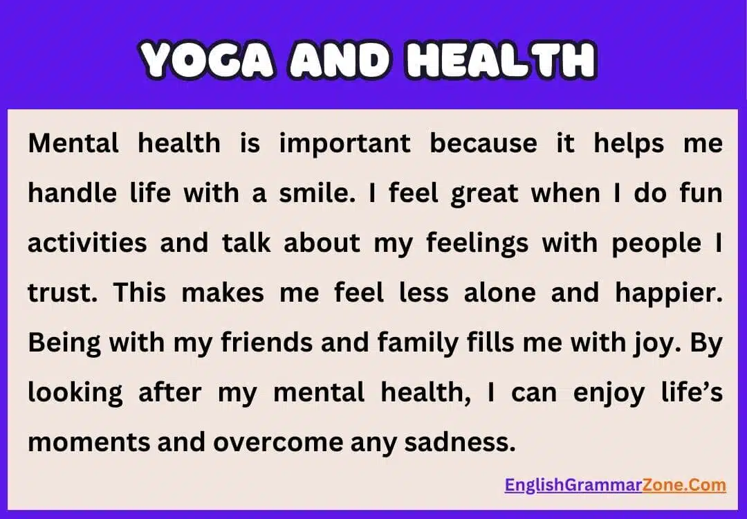 importance of yoga essay 150 words