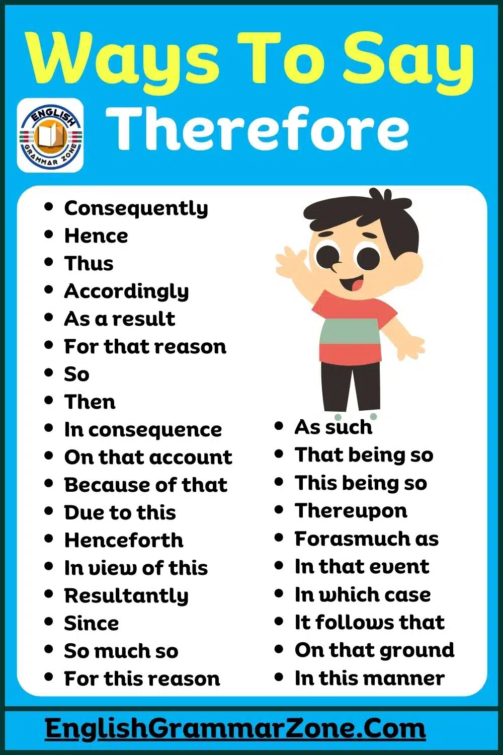 Ways To Say Therefore
