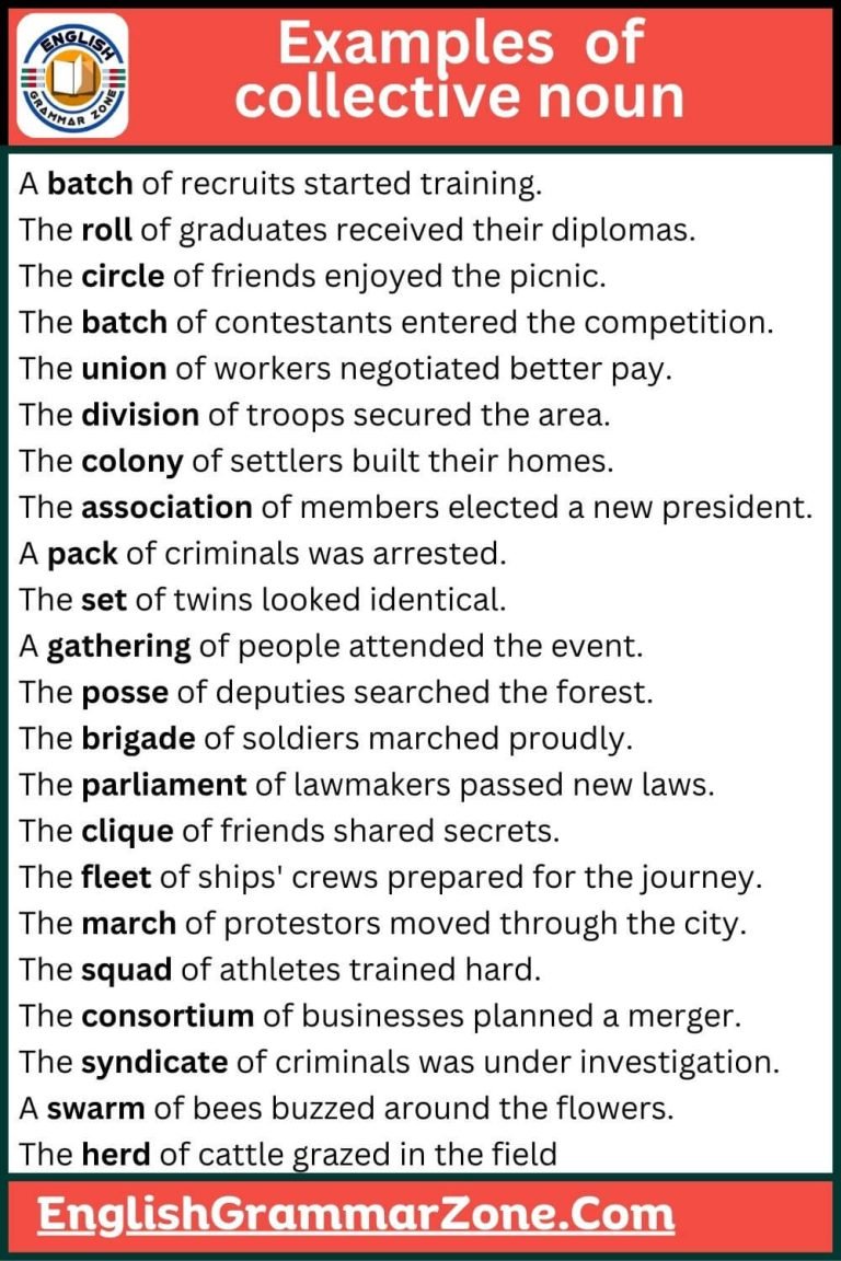 Collective Noun Definition With Examples