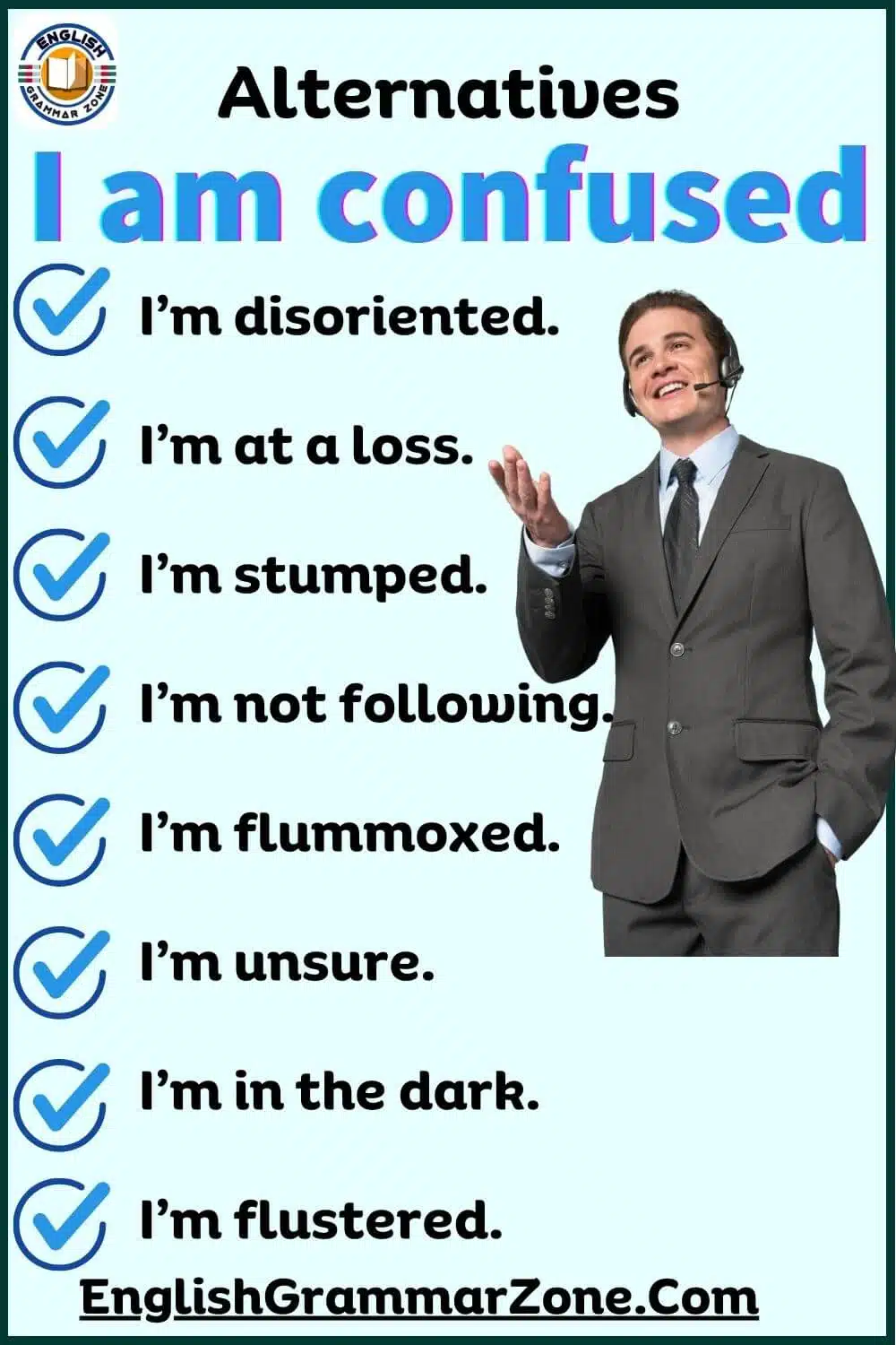100 Professional way to say I am confused