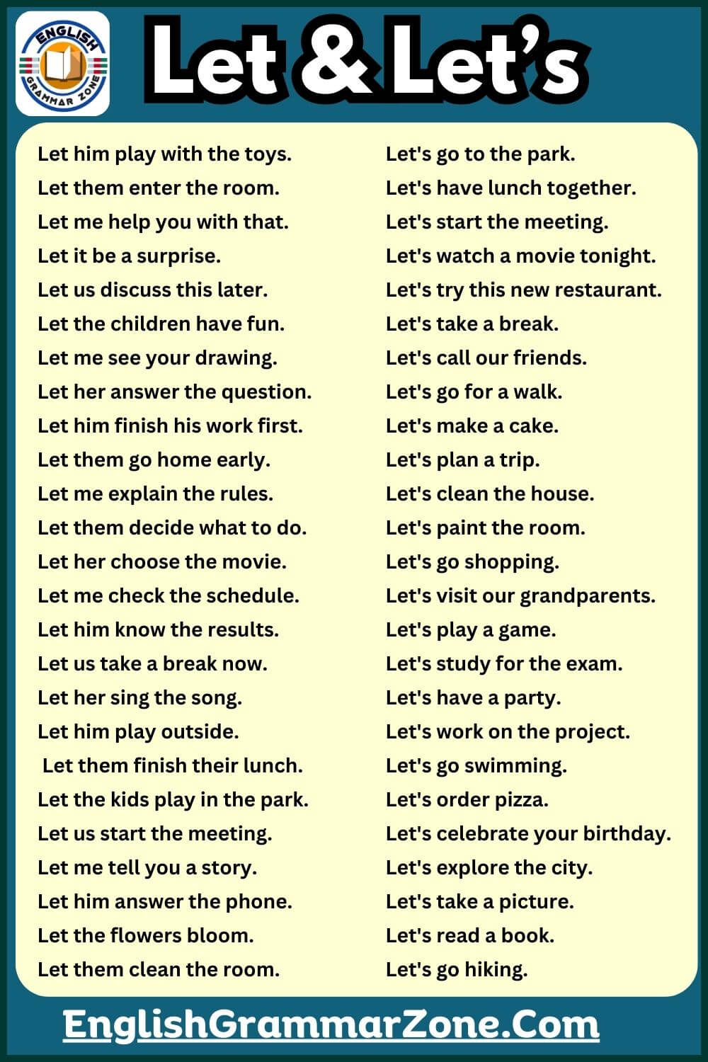 what is the different between let and let’s
