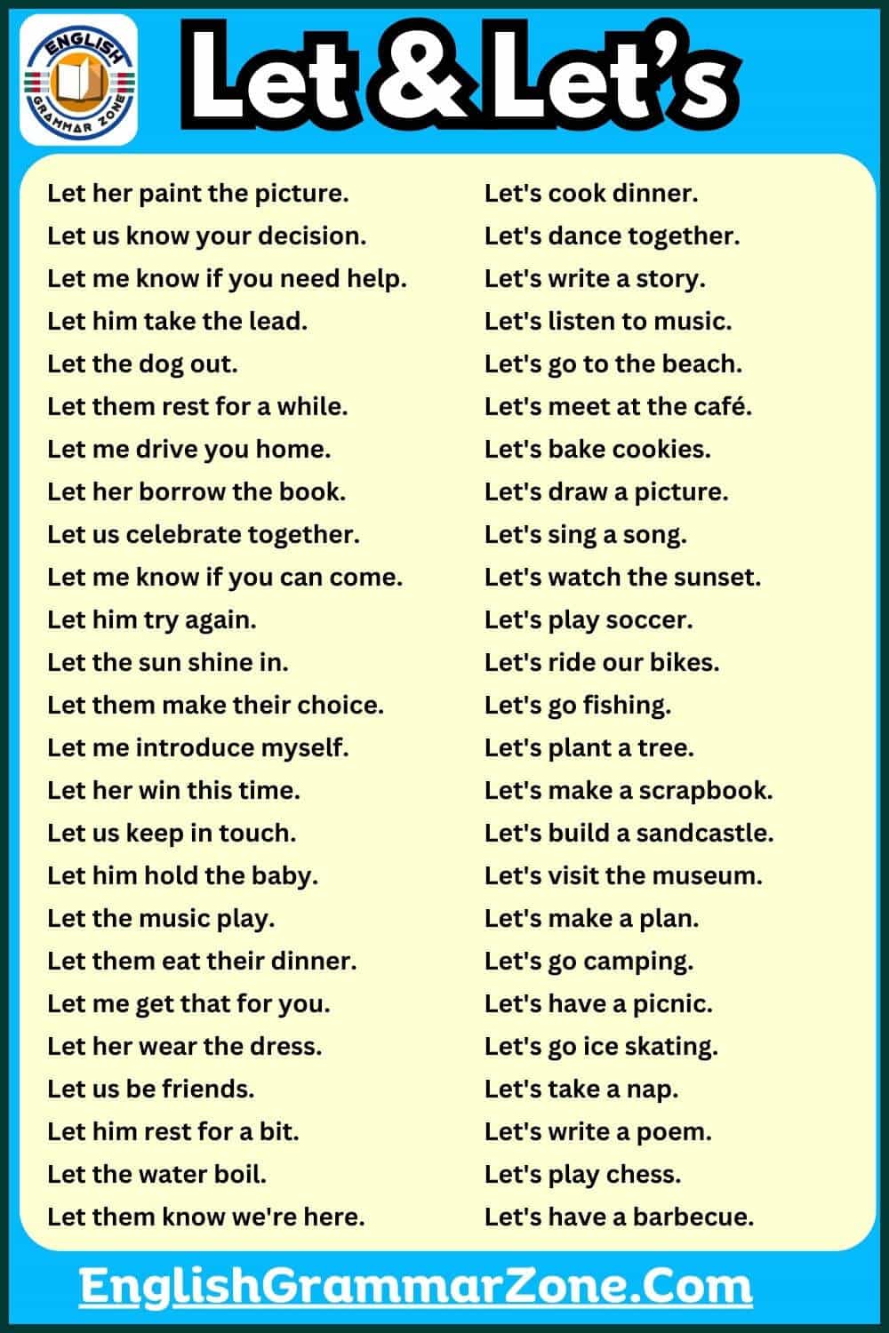 Let and let's exercises