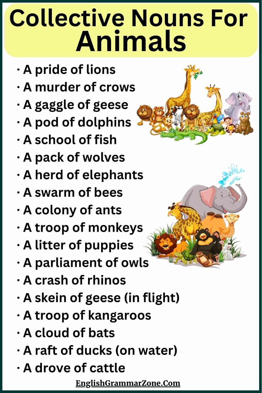 Collective nouns for animals