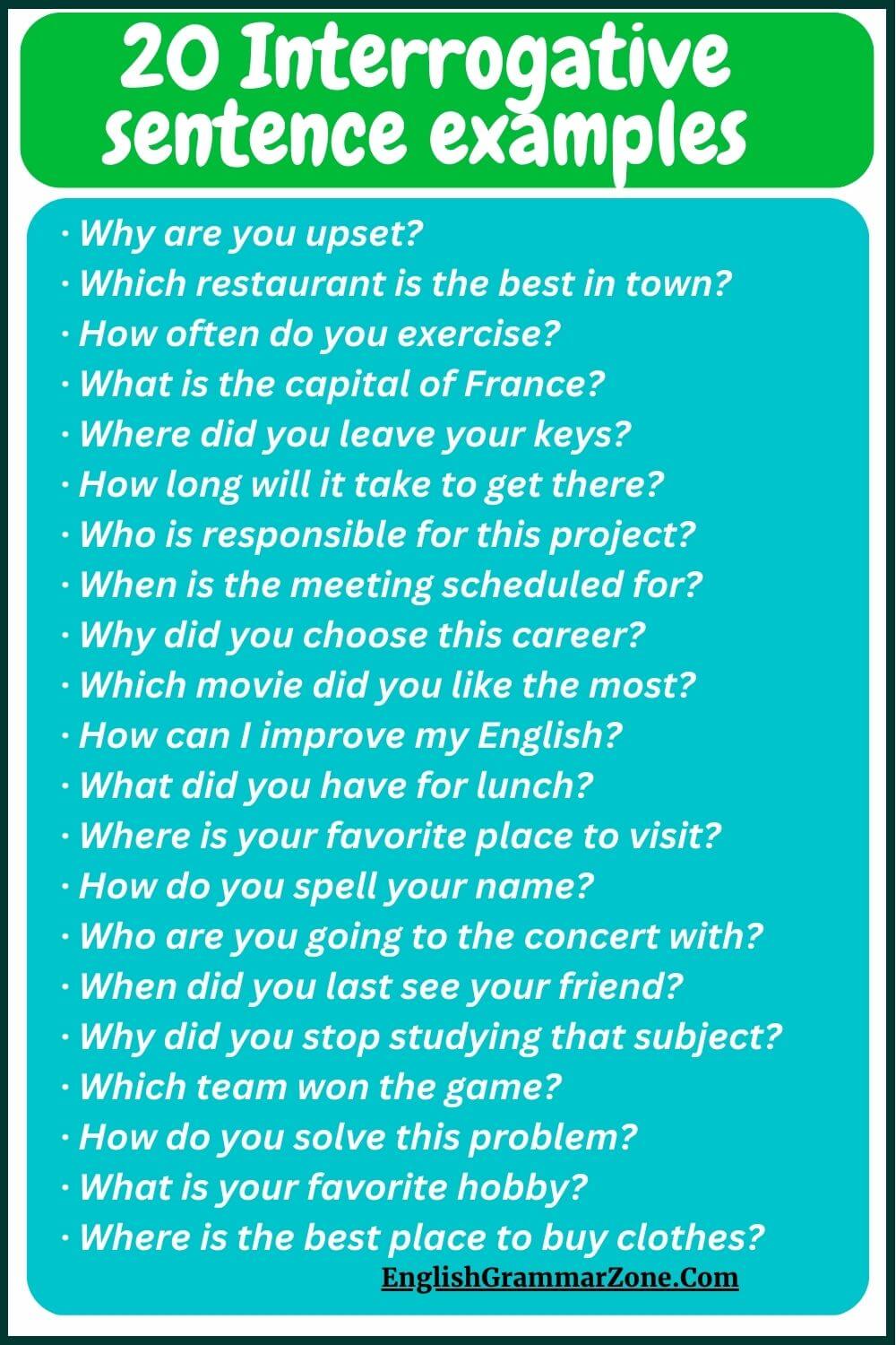 40 Examples Of Imperative Sentences