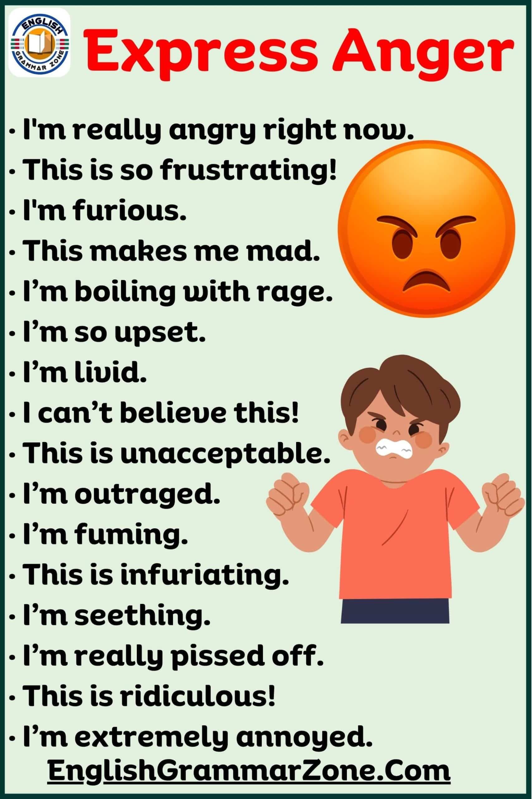  How to express your anger in a healthy way.