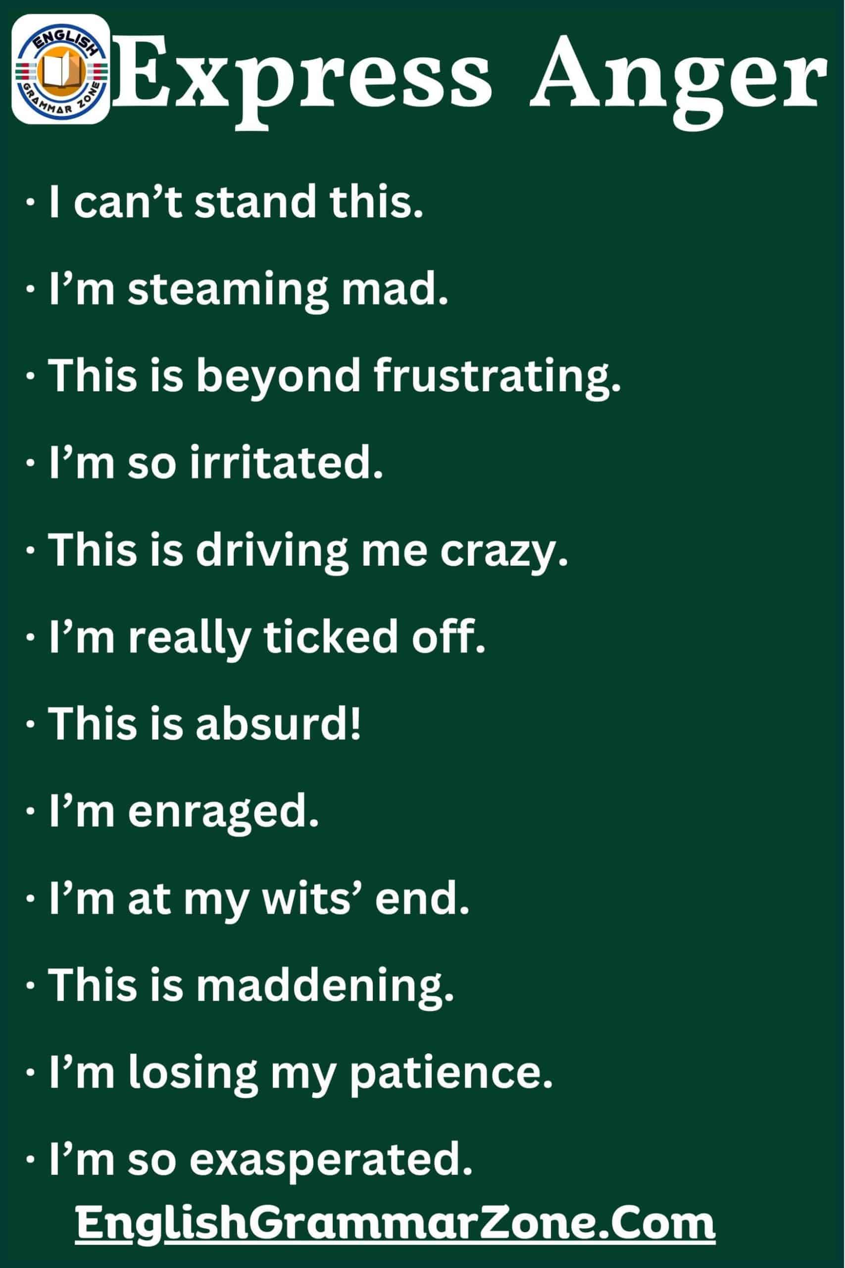  How to express your anger in a healthy way.