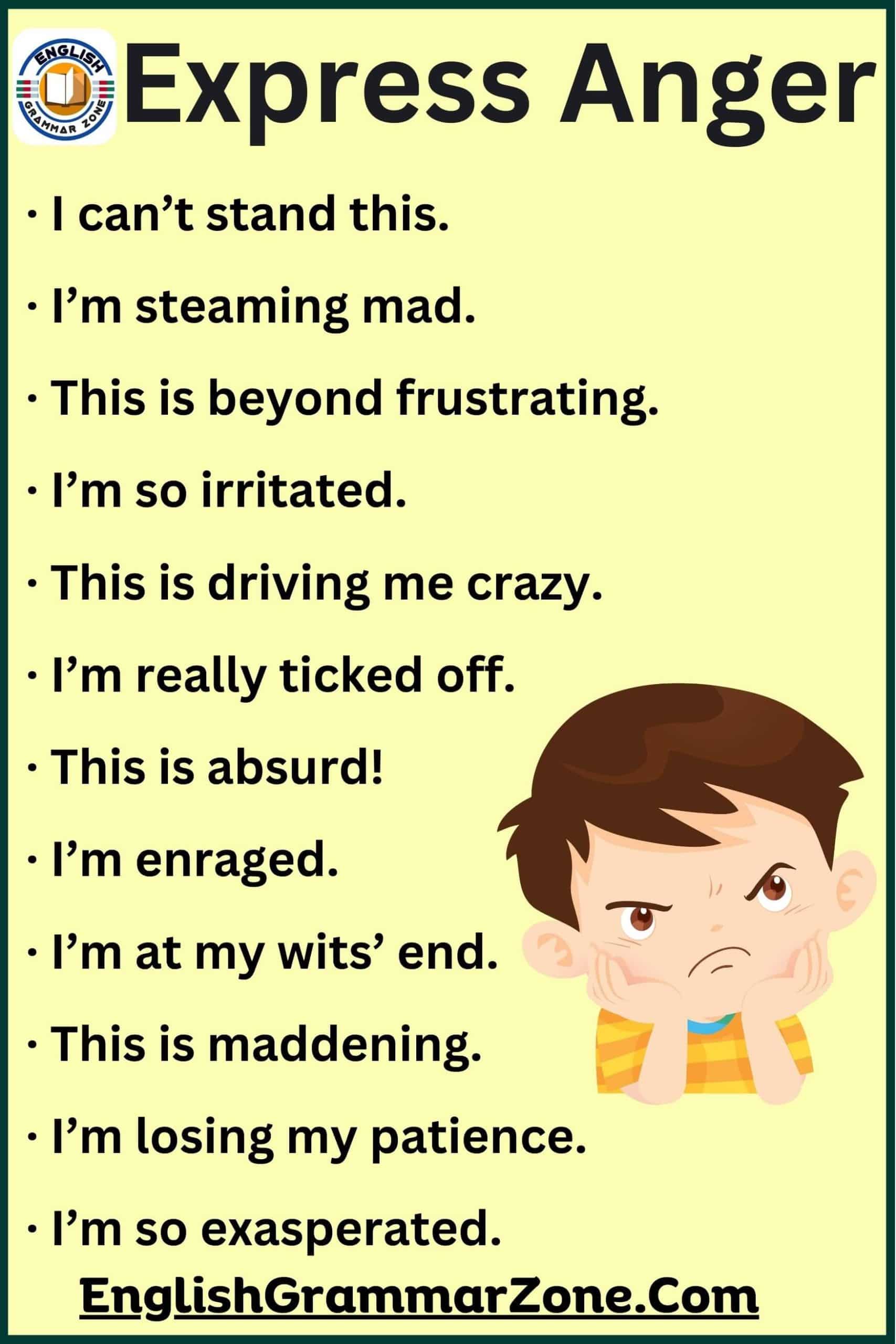  How to express your anger in a healthy way.