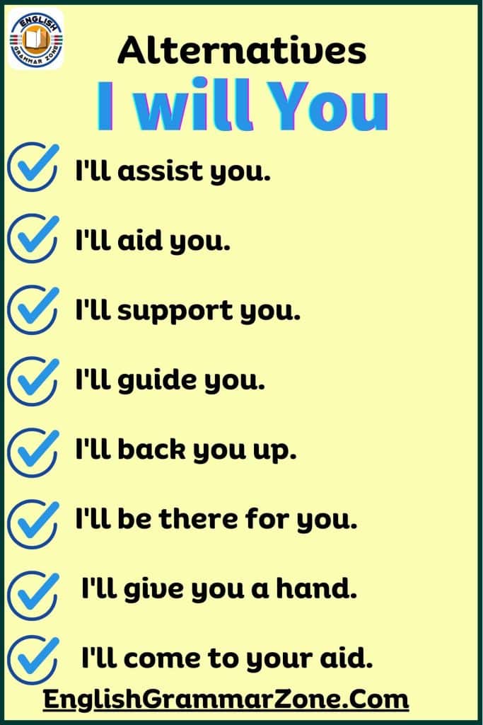 I will You