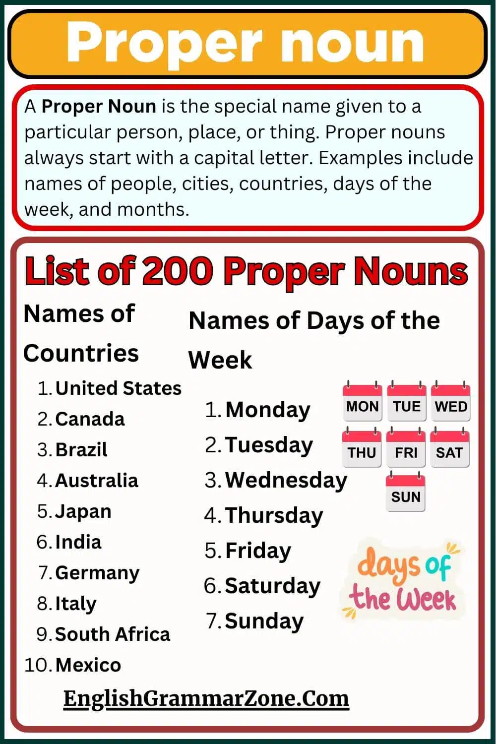 Proper Noun Definition And Example