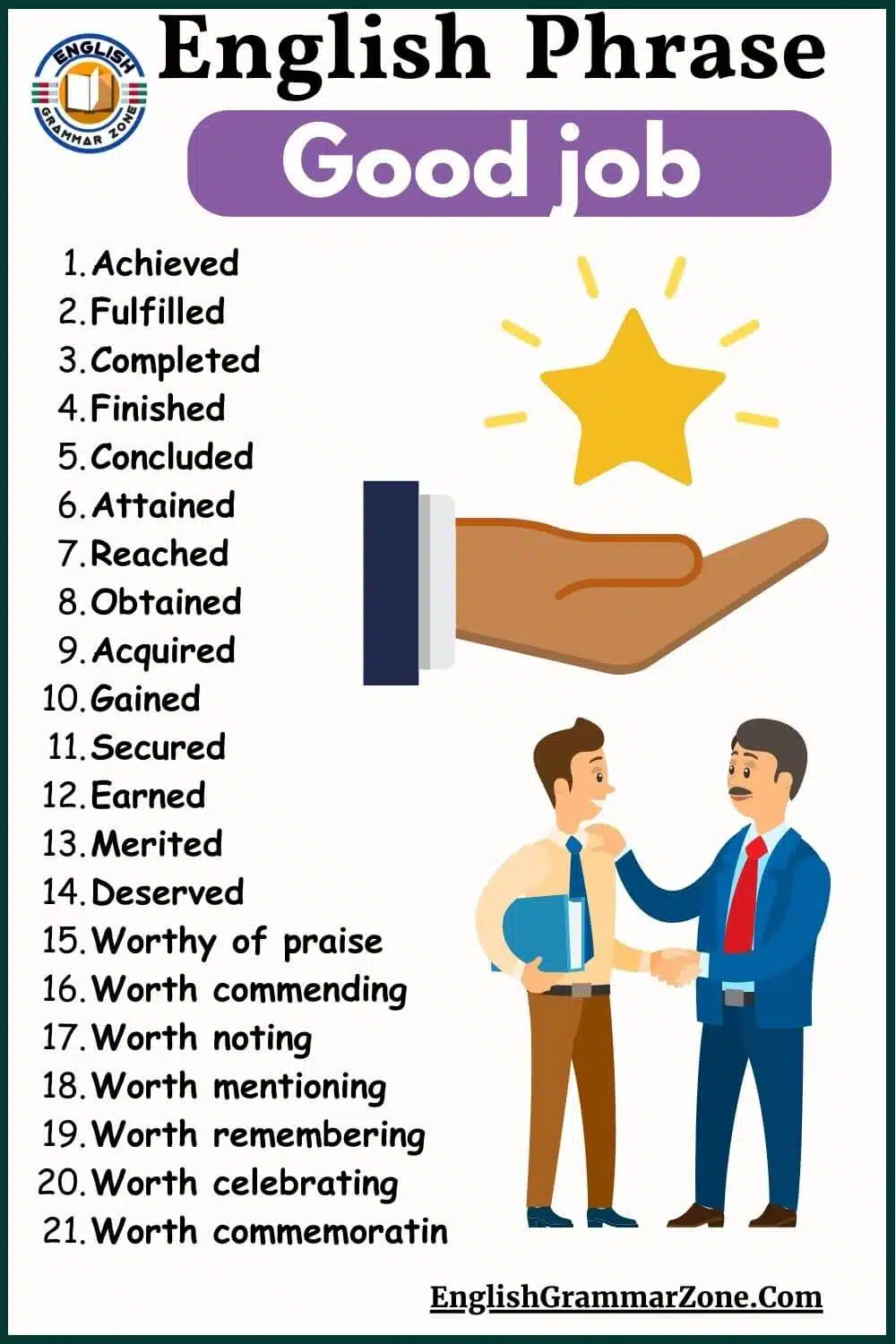 English phrases – good job