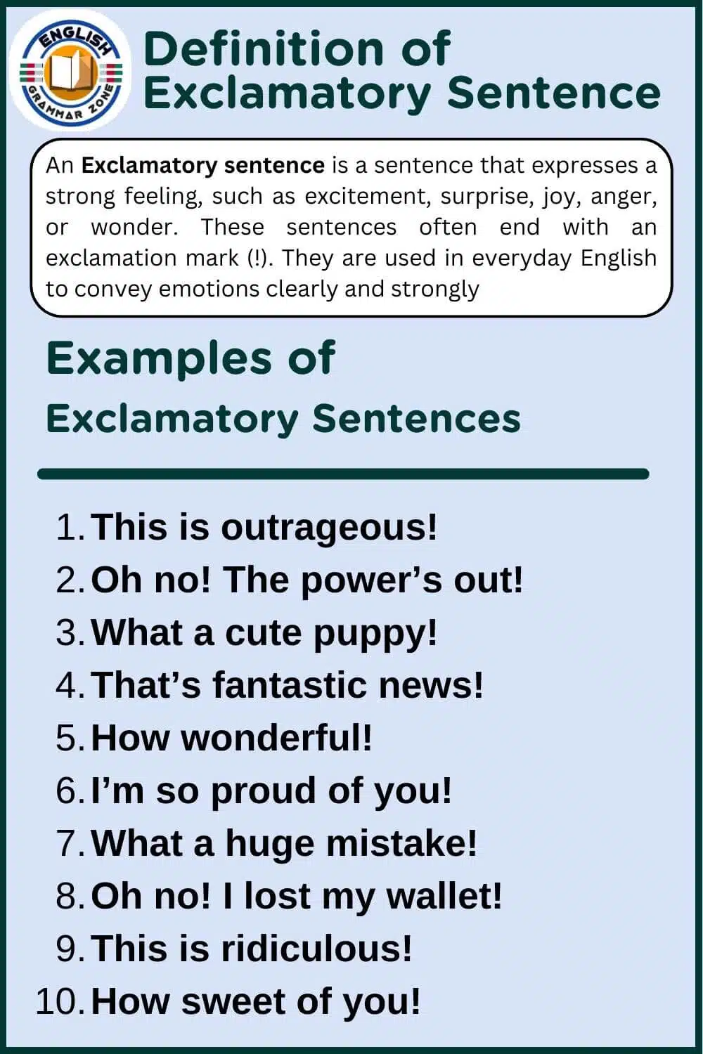 Exclamatory Sentence Definition and Examples