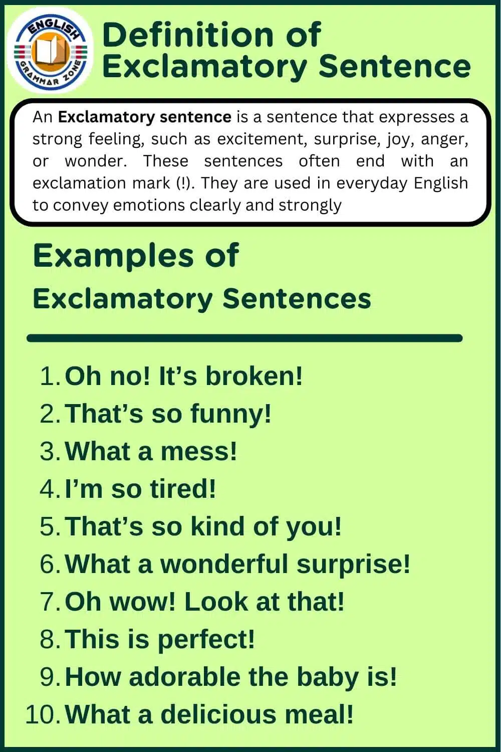 Exclamatory Sentence Definition and Examples