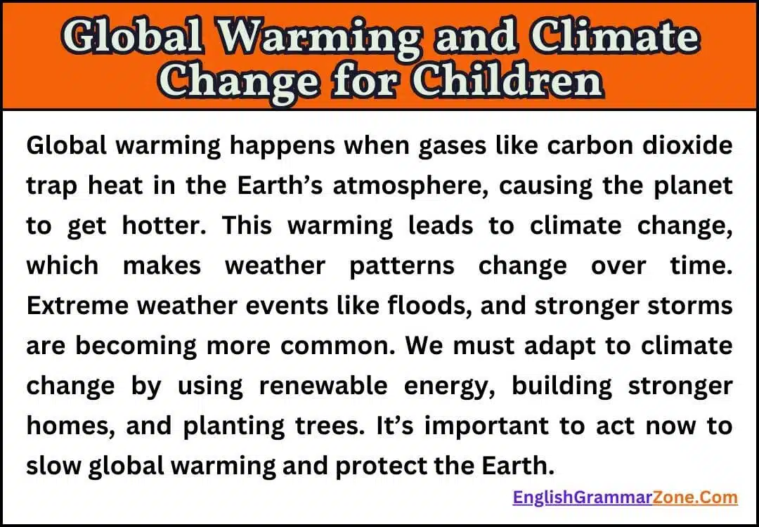 Global Warming and Climate Change