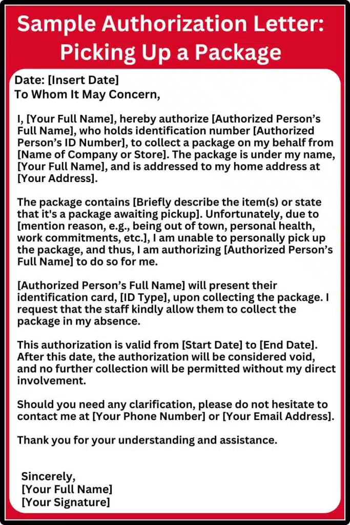 Authorization Letter Sample: How to Write and Format an Authorization Letter
