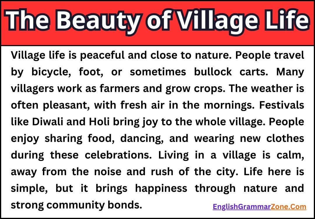 Essay on Village Life