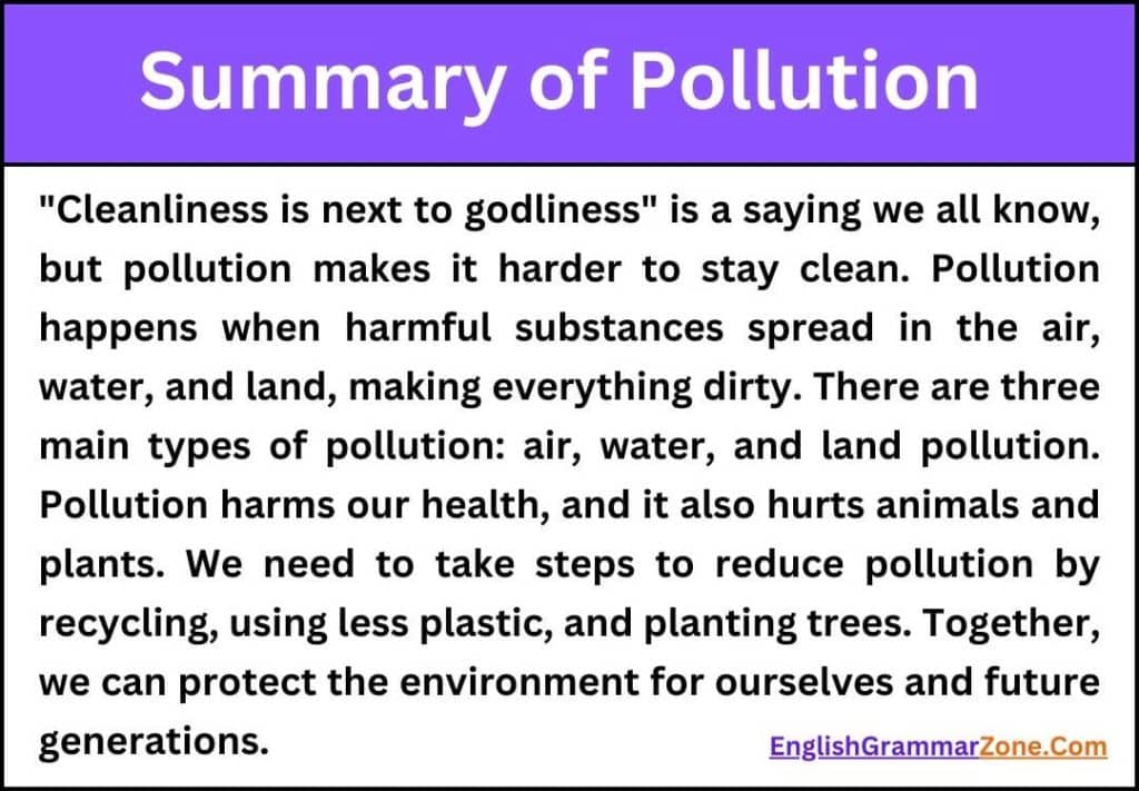 Essay on Pollution